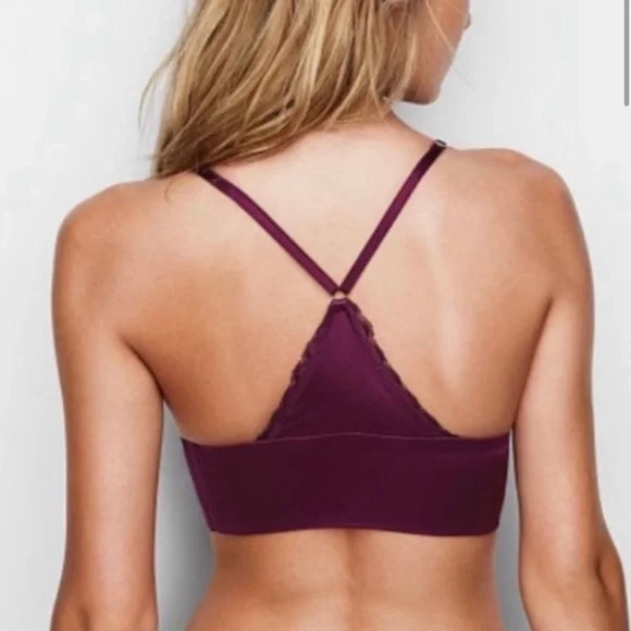 Victoria’s Secret Satin Triangle Longline Bralette - Picture 2 of 10